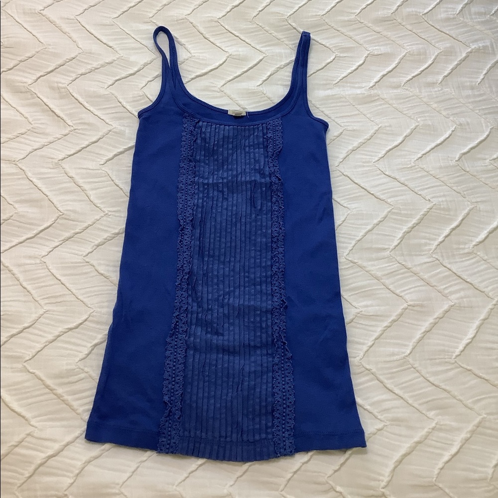 J Crew cobalt blue tank top